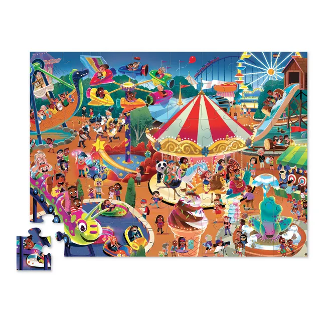 Puzzle Une journée à la fête foraine - 48 pièces