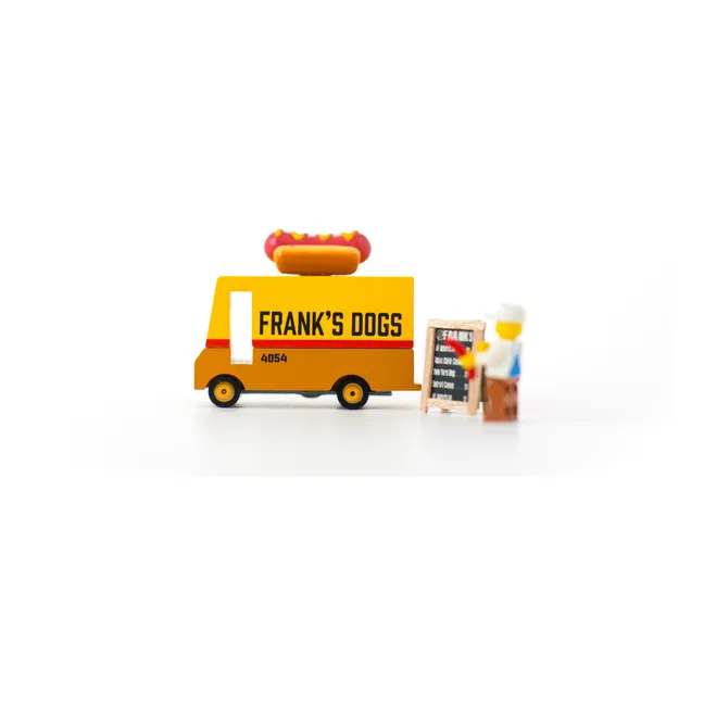 Hotdog-Wagen aus Holz
