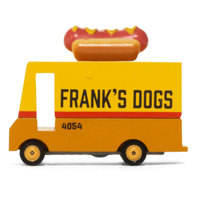 Hotdog-Wagen aus Holz