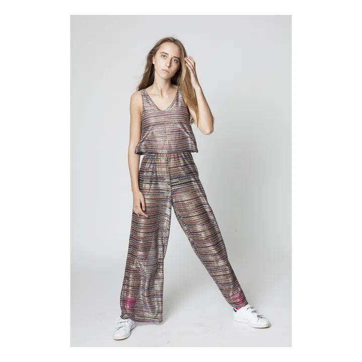 Garvin Glitter Jumpsuit | Pink- Product image n°1