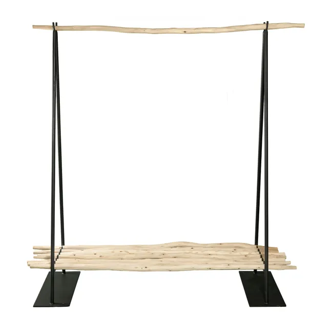 Clothing Rack with Shelf - 150 x 50 cm | Black