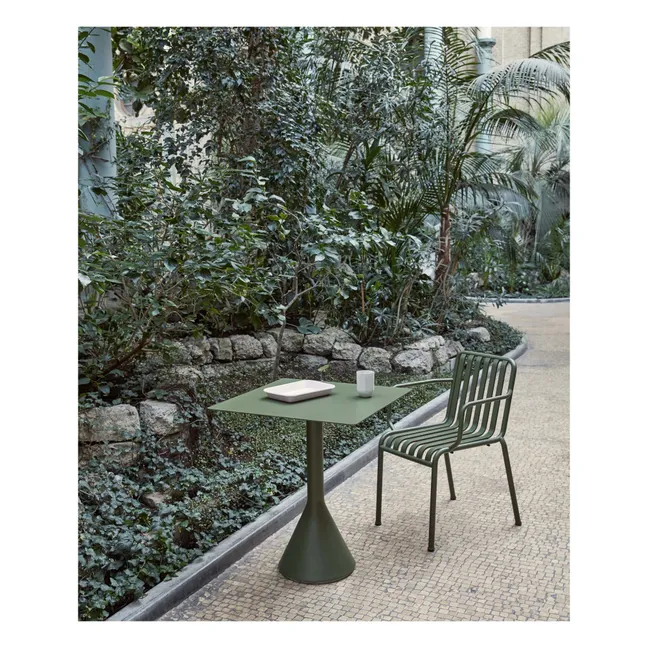 Tavolo conico R&E Bouroullec - 65x65cm  | Verde oliva