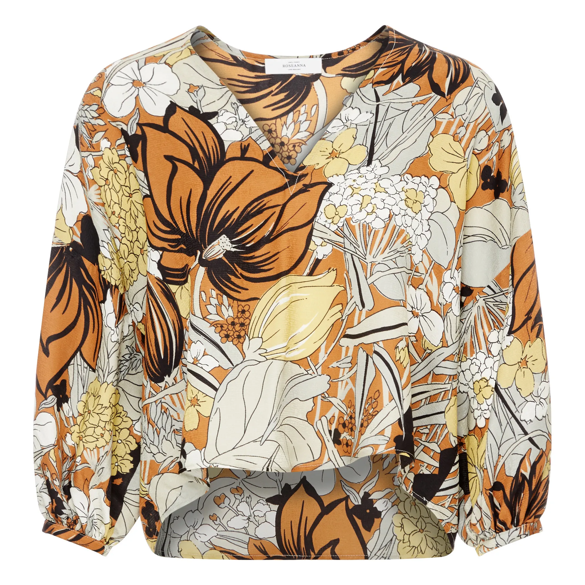 Roseanna Caramel Single Silk Blouse