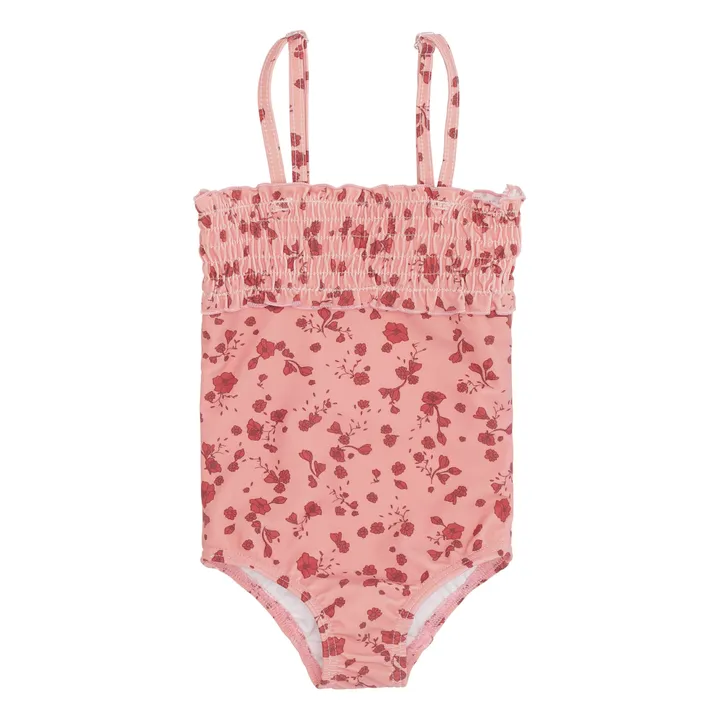Baby Gracia Swimsuit in Organic Cotton | Candy pink- Product image n°0