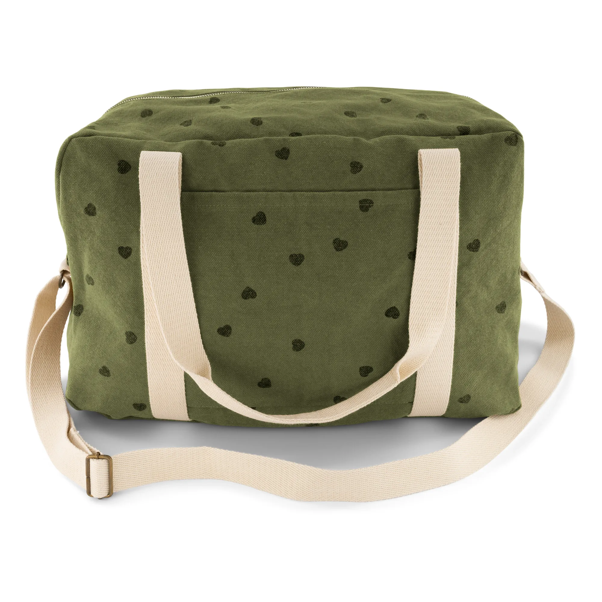 Rose In April Khaki Raphael Heart Diaper Bag