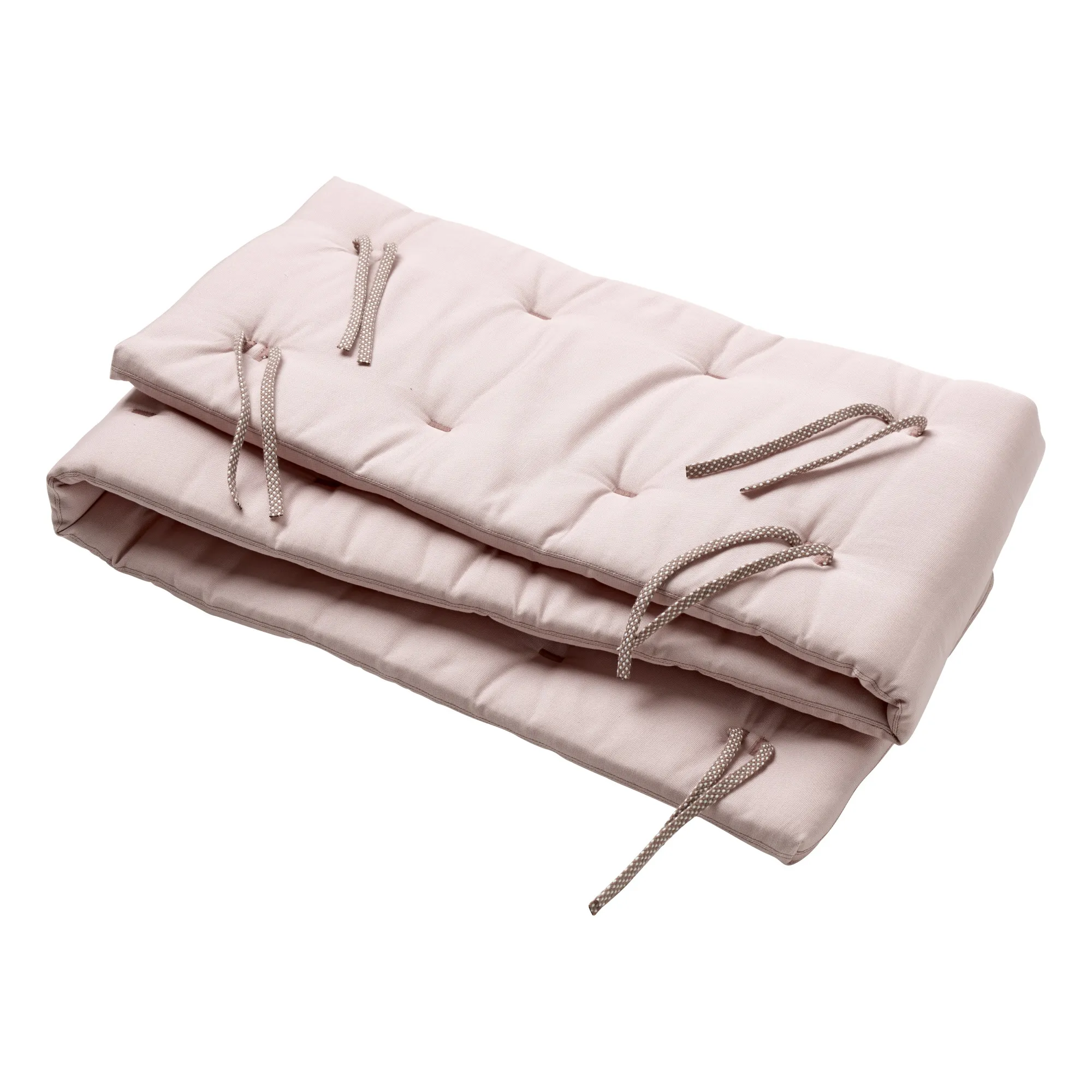 Leander Pale Pink Linea And Luna Bumper In Organic Cotton