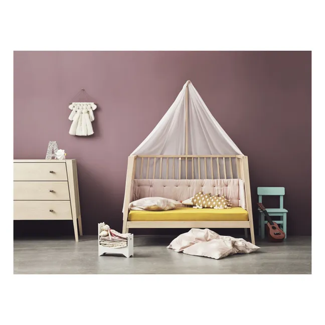 Bett-Nestchen Linea und Luna aus Bio-Baumwolle | Blassrosa