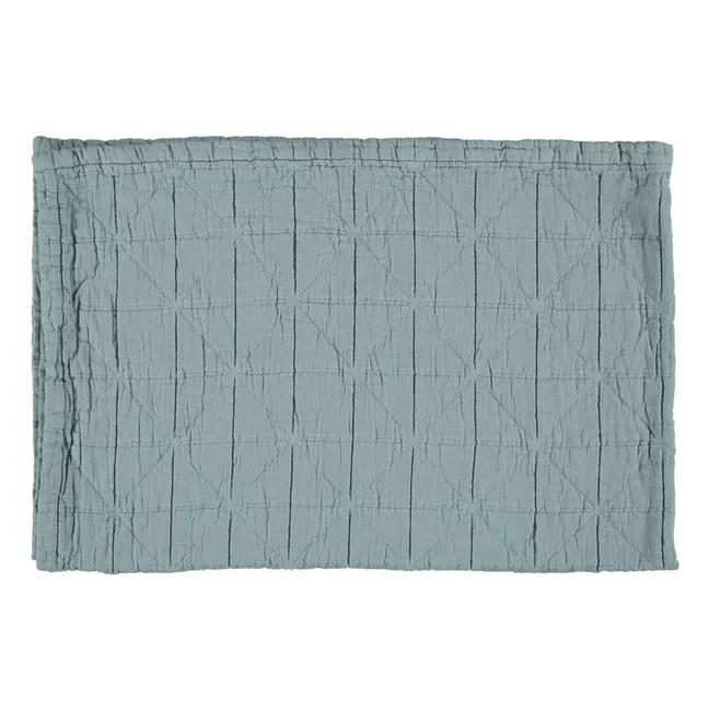 Diamond Soft Cotton Blanket | Light blue