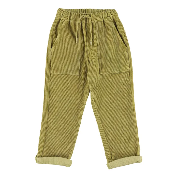 Pantalón de terciopelo Michael | Verde Kaki- Imagen del producto n°0