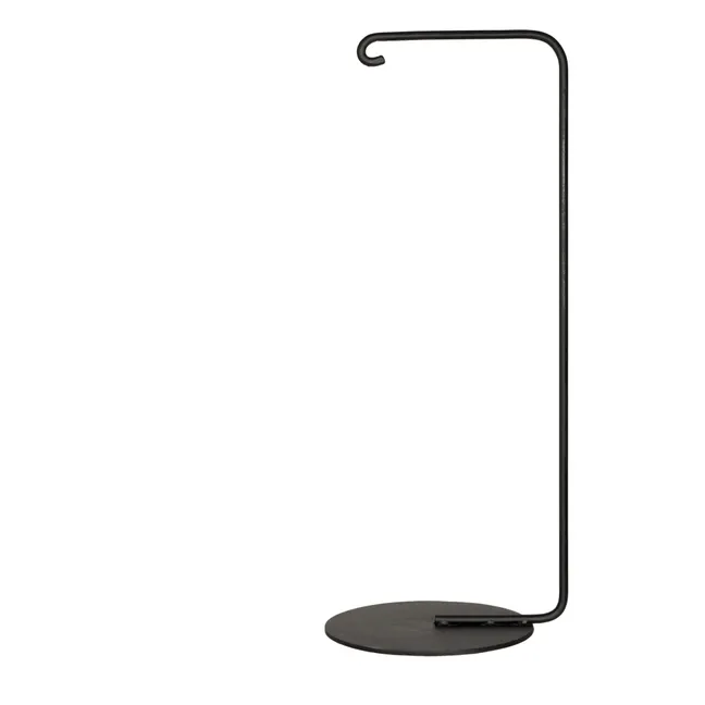 Palo di supporto lampada, in metallo, dimensioni: 55 cm | Nero