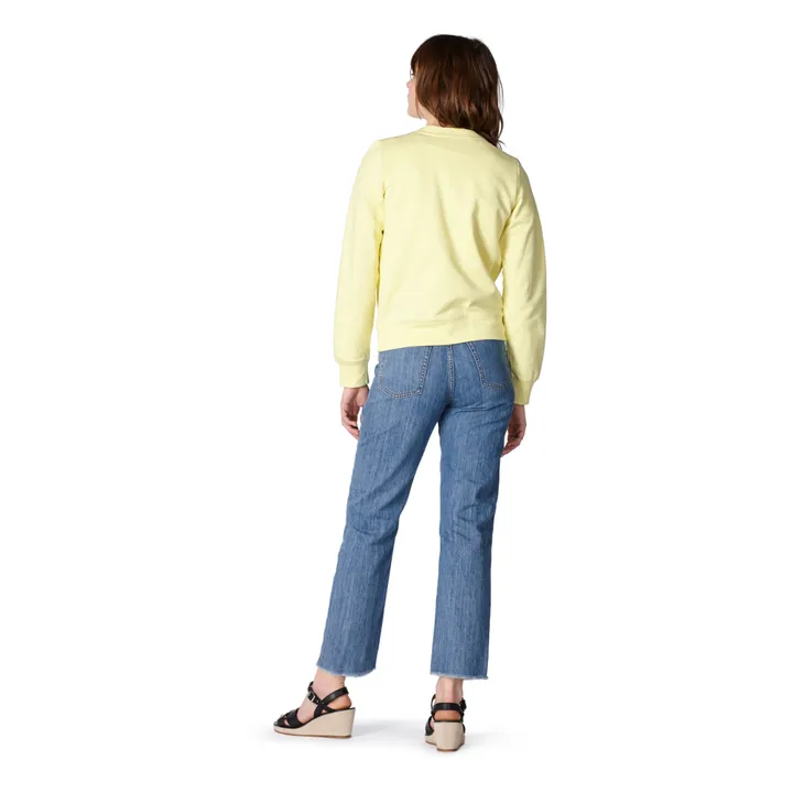 Tina Organic Cotton Sweatshirt | Yellow- Product image n°2