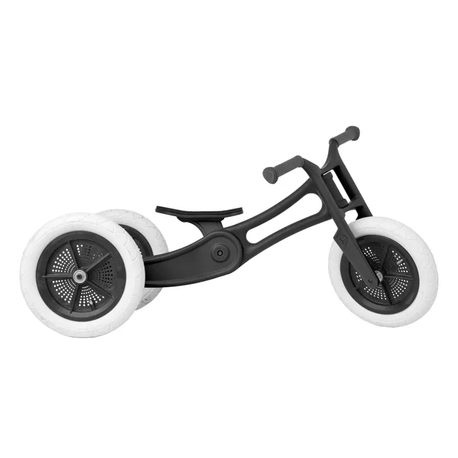3-in-1 Balance Bike Made from Recycled Materials | Black