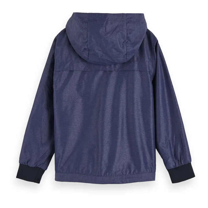 Chaqueta impermeable con capucha | Azul Marino- Imagen del producto n°1