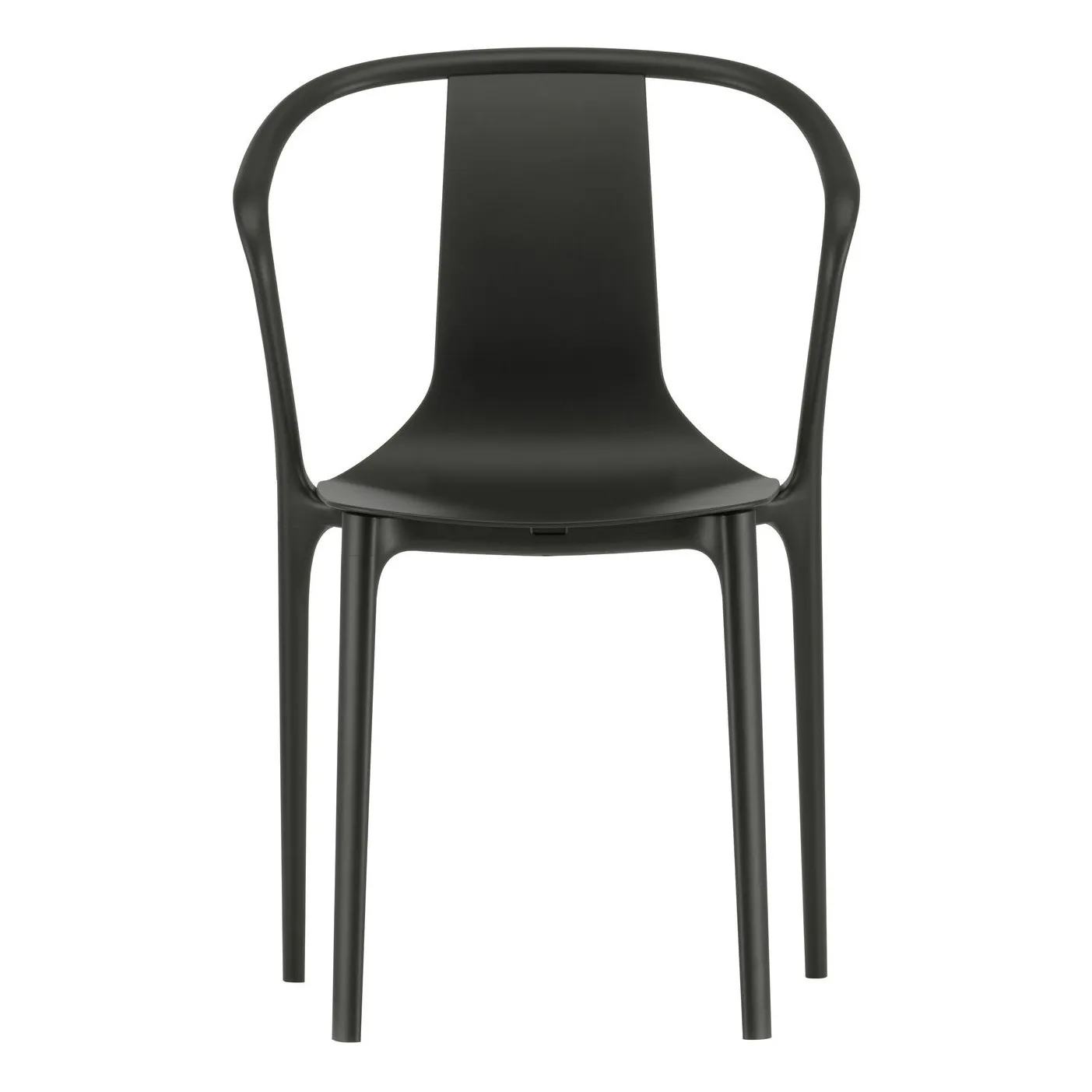 Chaise Bouroullec Belleville plastic | Noir foncé- Image produit n°2