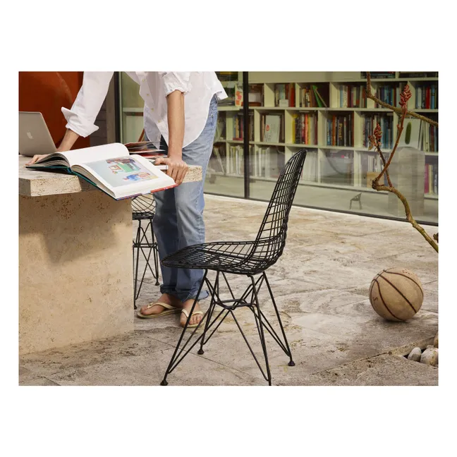 Chaise Eames wire DKR piètement epoxy | Basic Dark