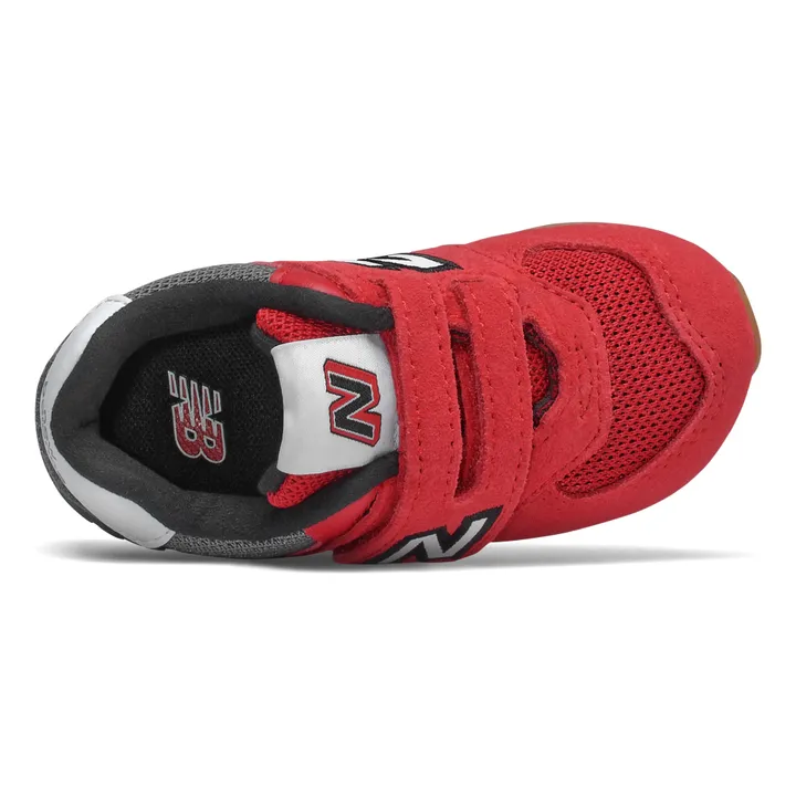 Zapatillas de ante con velcros 576 | Rojo- Imagen del producto n°1