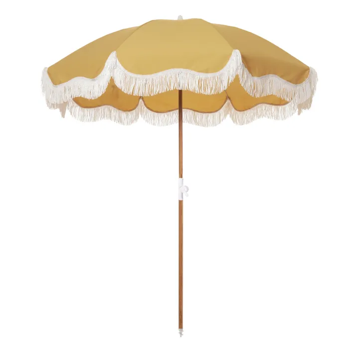 Holiday Fringe Beach Umbrella | Yellow- Product image n°0
