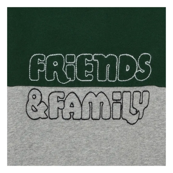 Sweat Coton Bio Friends&Family | Gris chiné- Image produit n°1