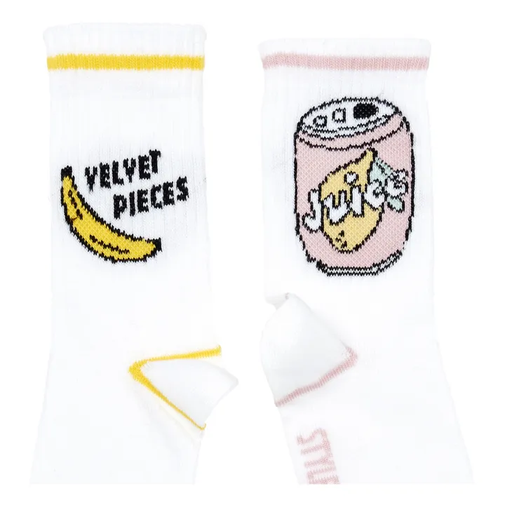 Socken-Set Juice Banane | Weiß- Produktbild Nr. 1