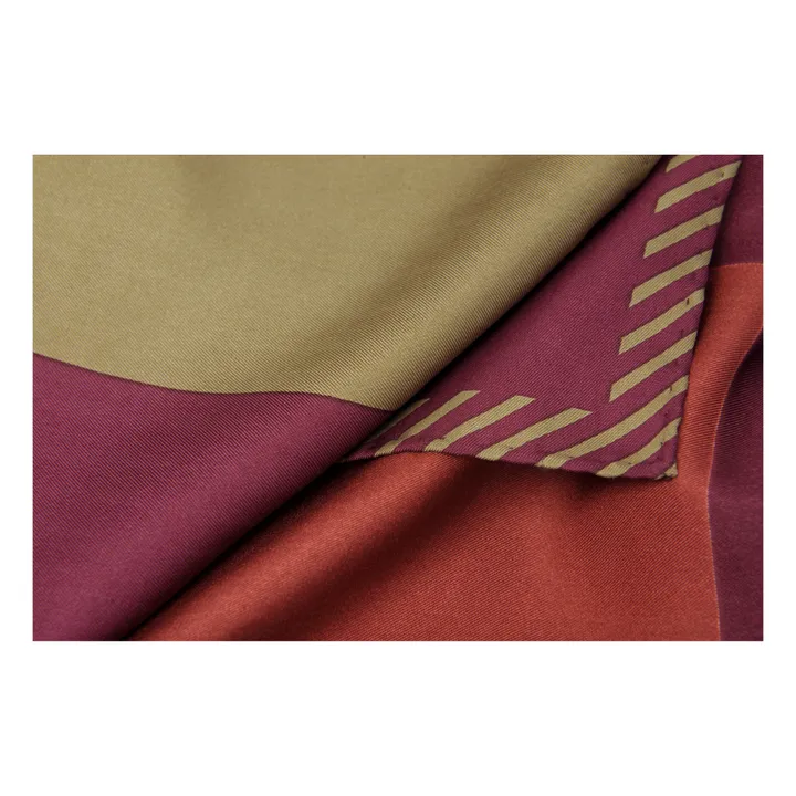 Halstuch aus Seide N436 | Burgunderrot- Produktbild Nr. 1
