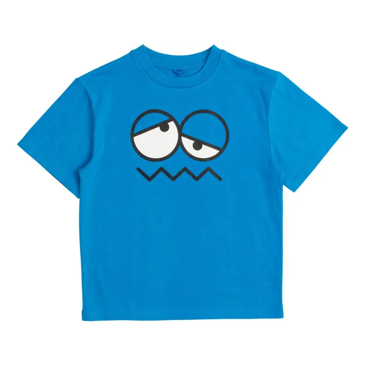 Camiseta Ojos de algodón orgánico | Azul- Imagen del producto n°0