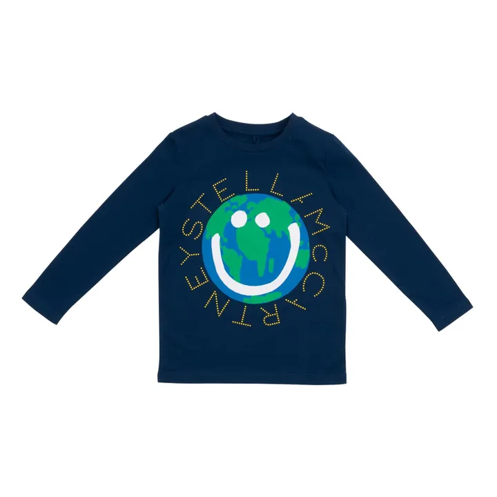 T-shirt Coton Bio Planète | Bleu marine- Image produit n°0