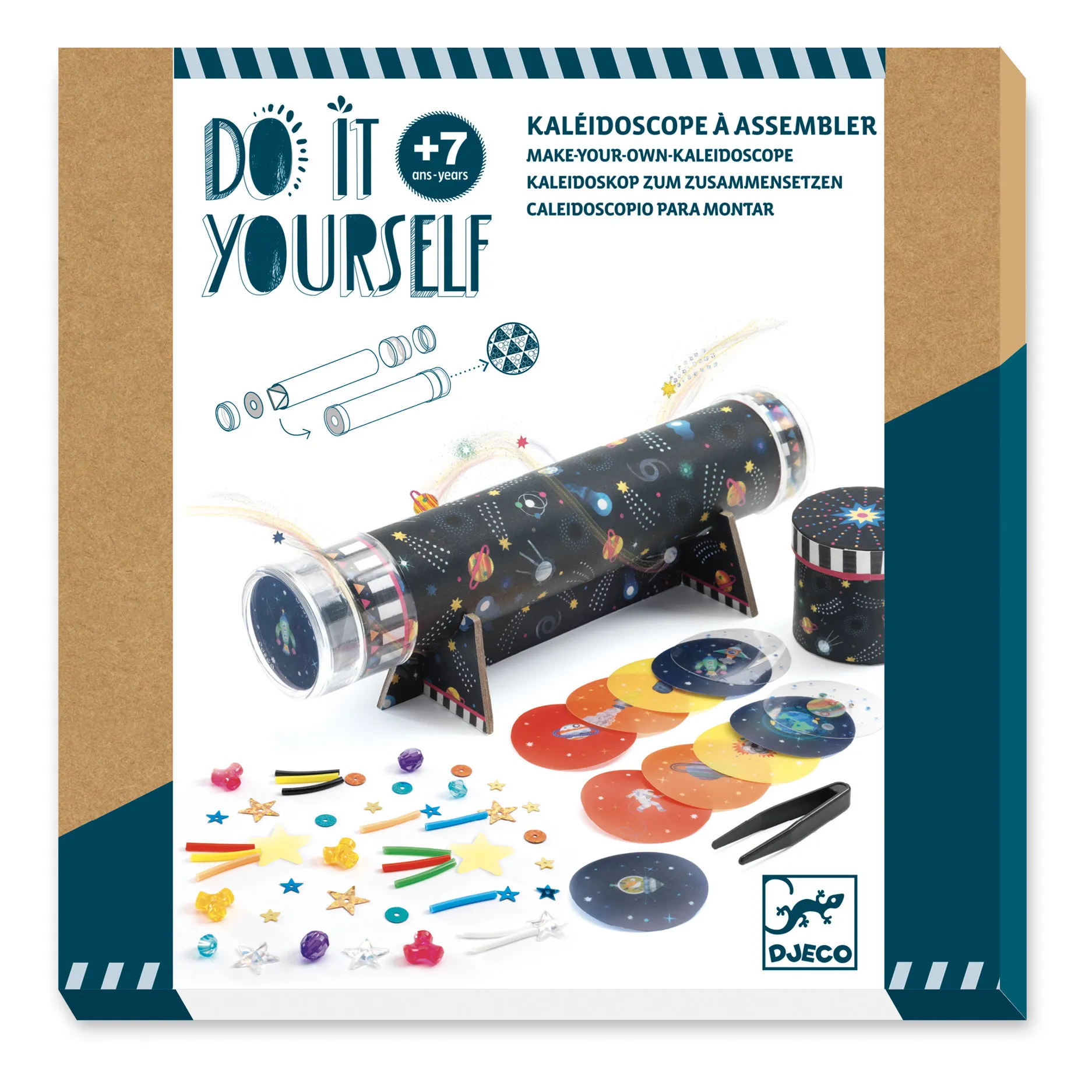 Djeco Multicoloured Diy Kaleidoscope