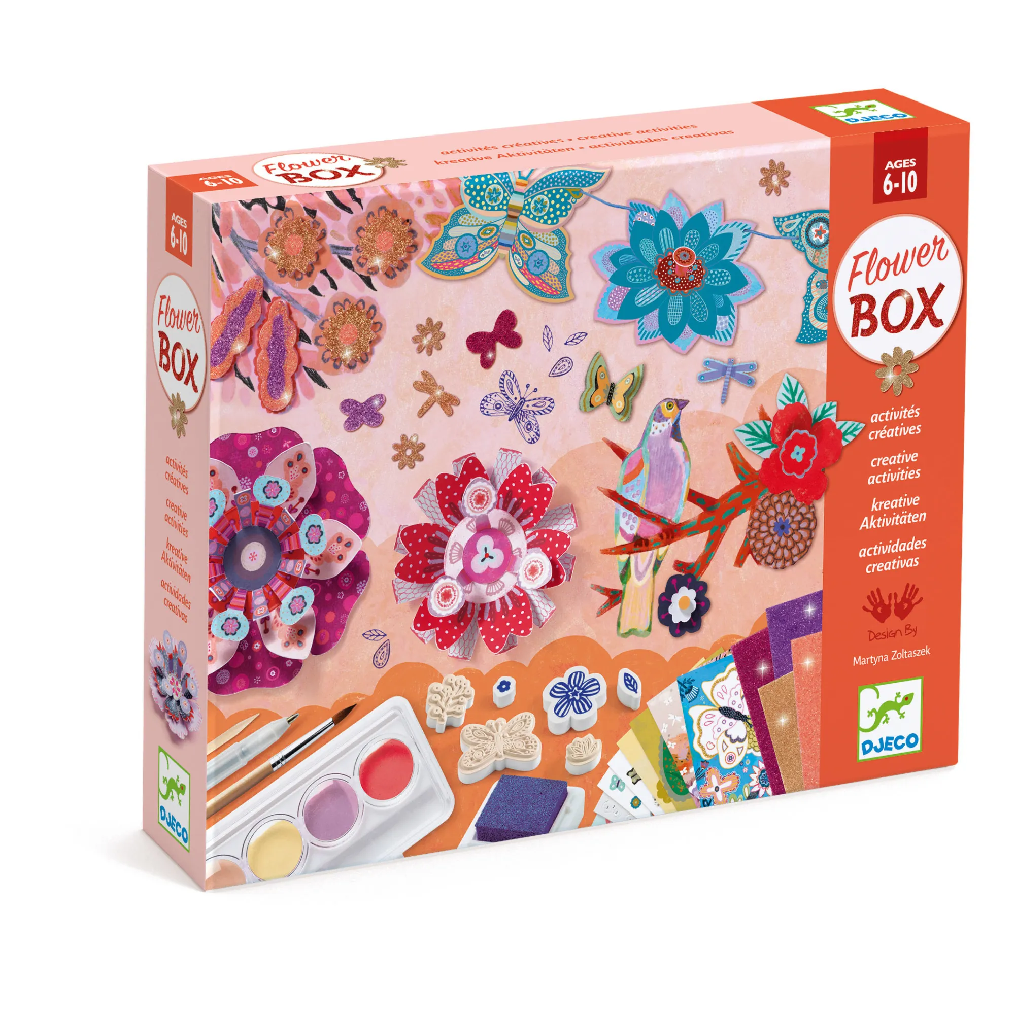 Djeco Multicoloured Flower Garden Multi-Activity Kit