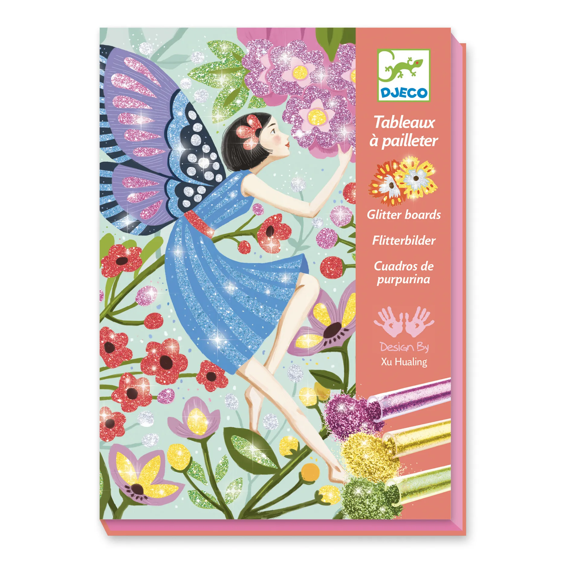 Djeco Multicoloured Fairy Diy Glitter Painting Kit