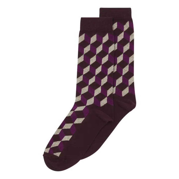 Socken Marius | Aubergine- Produktbild Nr. 0