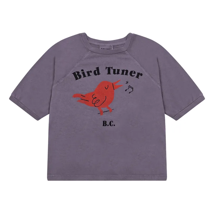 Camiseta Bird Tuner de algodón orgánico | Violeta- Imagen del producto n°0