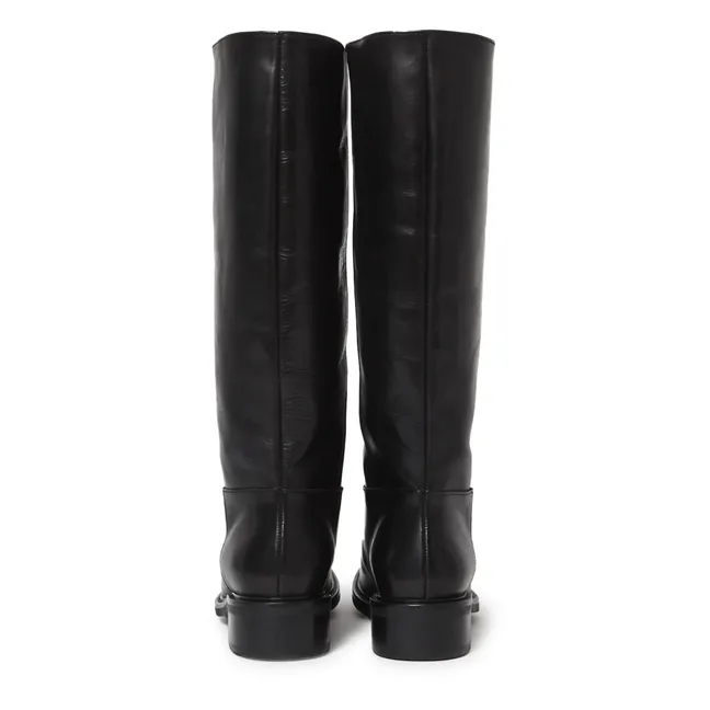 7441 Leather Boots | Black