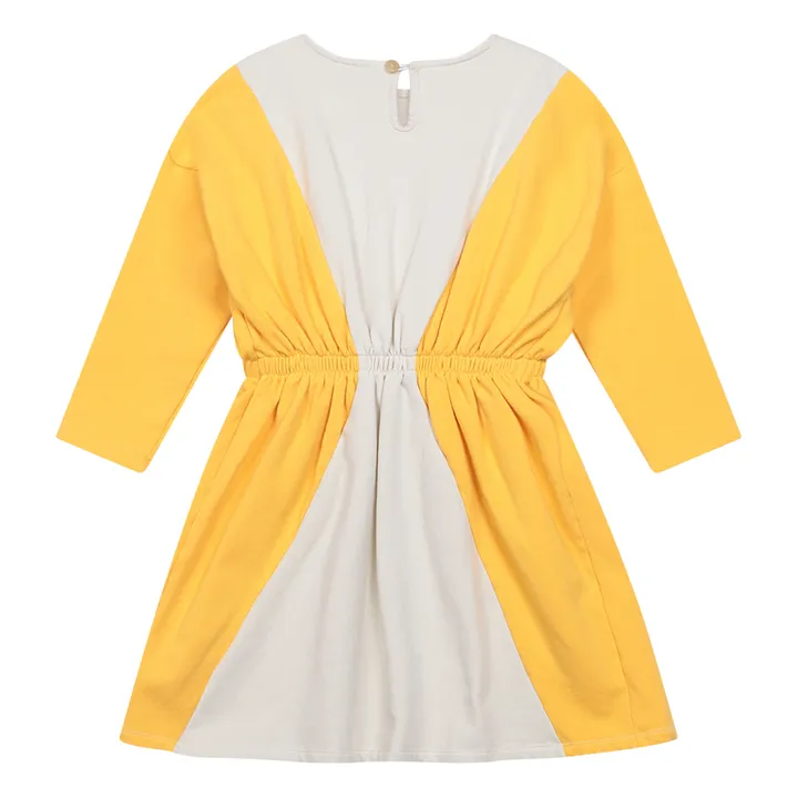 Vestido Ecusson de algodón orgánico | Amarillo- Imagen del producto n°5