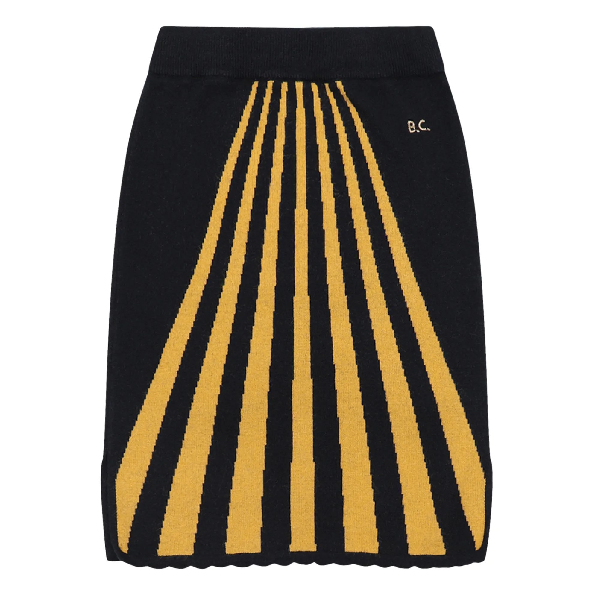 Bobo Choses Black Midi Knit Skirt