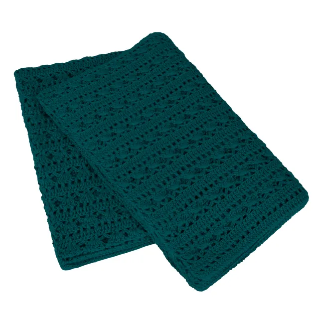 Tara Crochet Blanket | Teal Blue S022