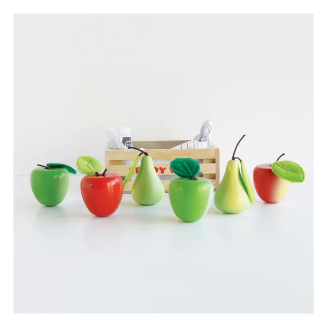 Cajita de manzanas y peras