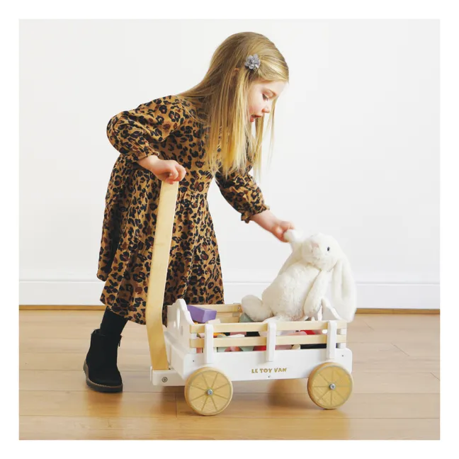 Toy Wooden Pull Cart