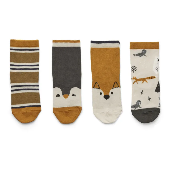 Pack de 4 calcetines Silas | Camel- Imagen del producto n°0