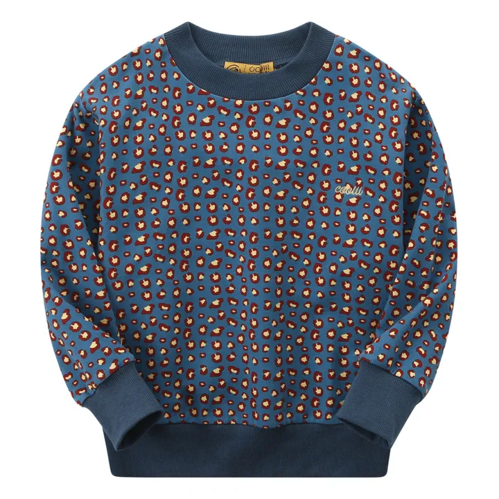 Sweatshirt Leopard | Navy- Produktbild Nr. 0