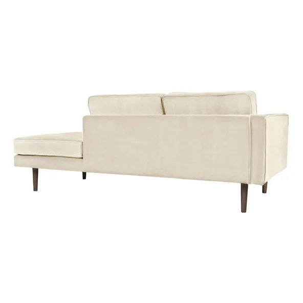 Méridienne Wind en velours | Rose pâle