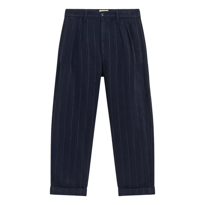 Peace Striped Trousers | Navy blue- Product image n°0
