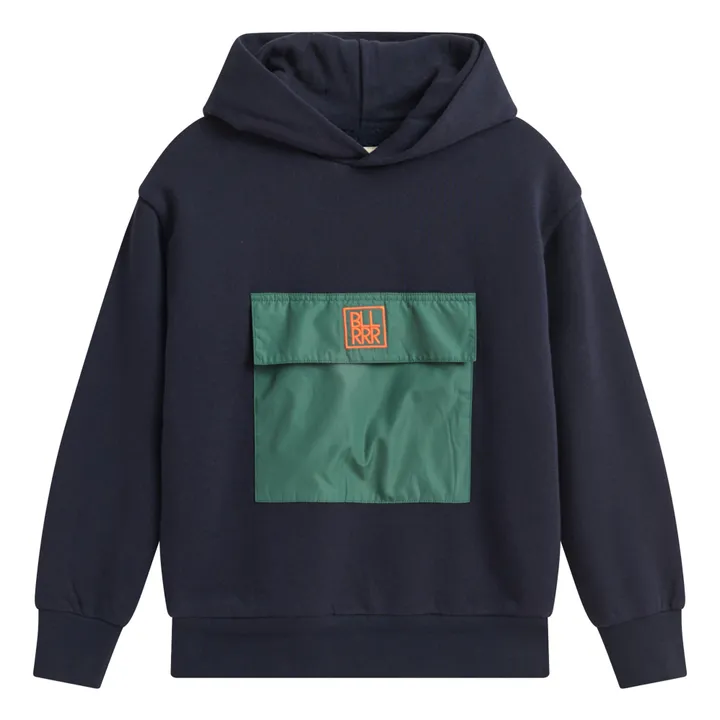 Sweatshirt mit Kapuze Poche | Navy- Produktbild Nr. 0