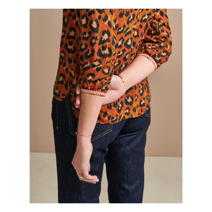 Blusa Solong estampada - Coleción mujer  | Leopardo- Imagen del producto n°3
