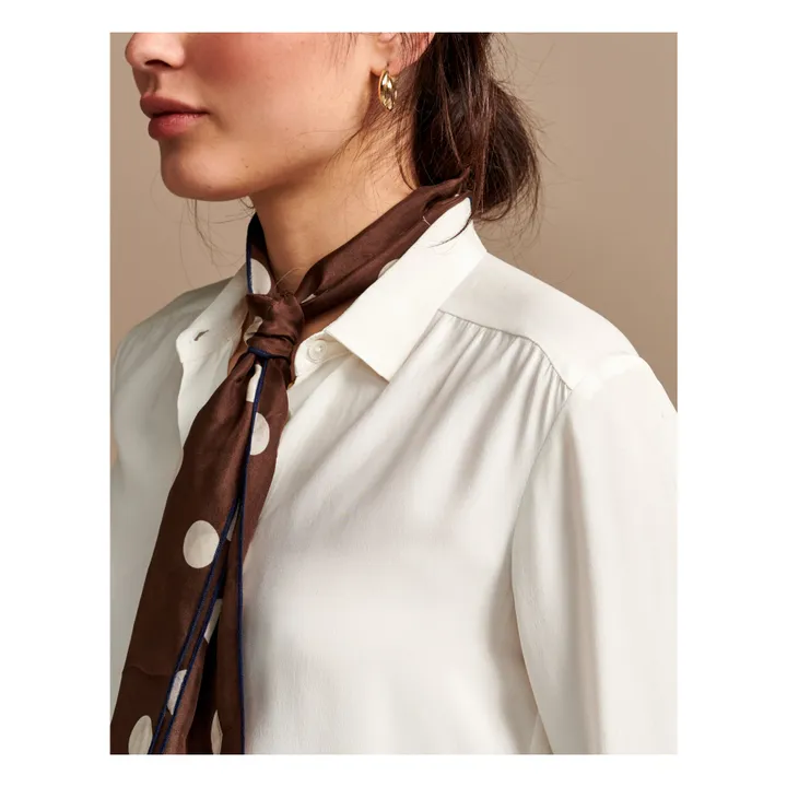 Hemd Astra aus Seide - Damenkollektion | Elfenbeinfarben- Produktbild Nr. 4