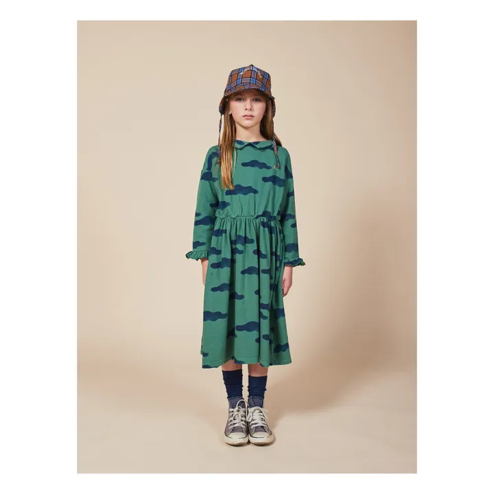 Kleid Clouds aus Bio-Baumwolle | Grün- Produktbild Nr. 1