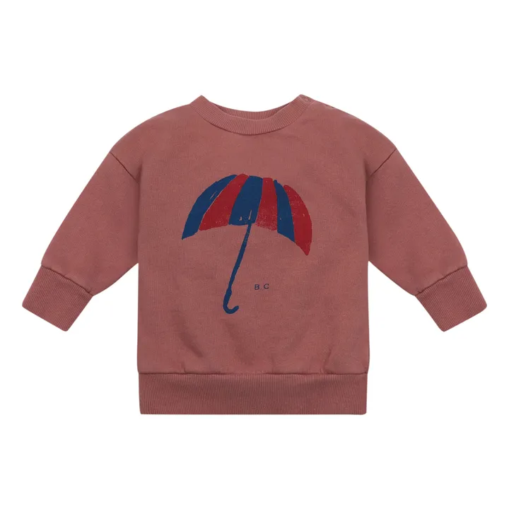 Sweatshirt Umbrella aus Bio-Baumwolle | Terracotta- Produktbild Nr. 0
