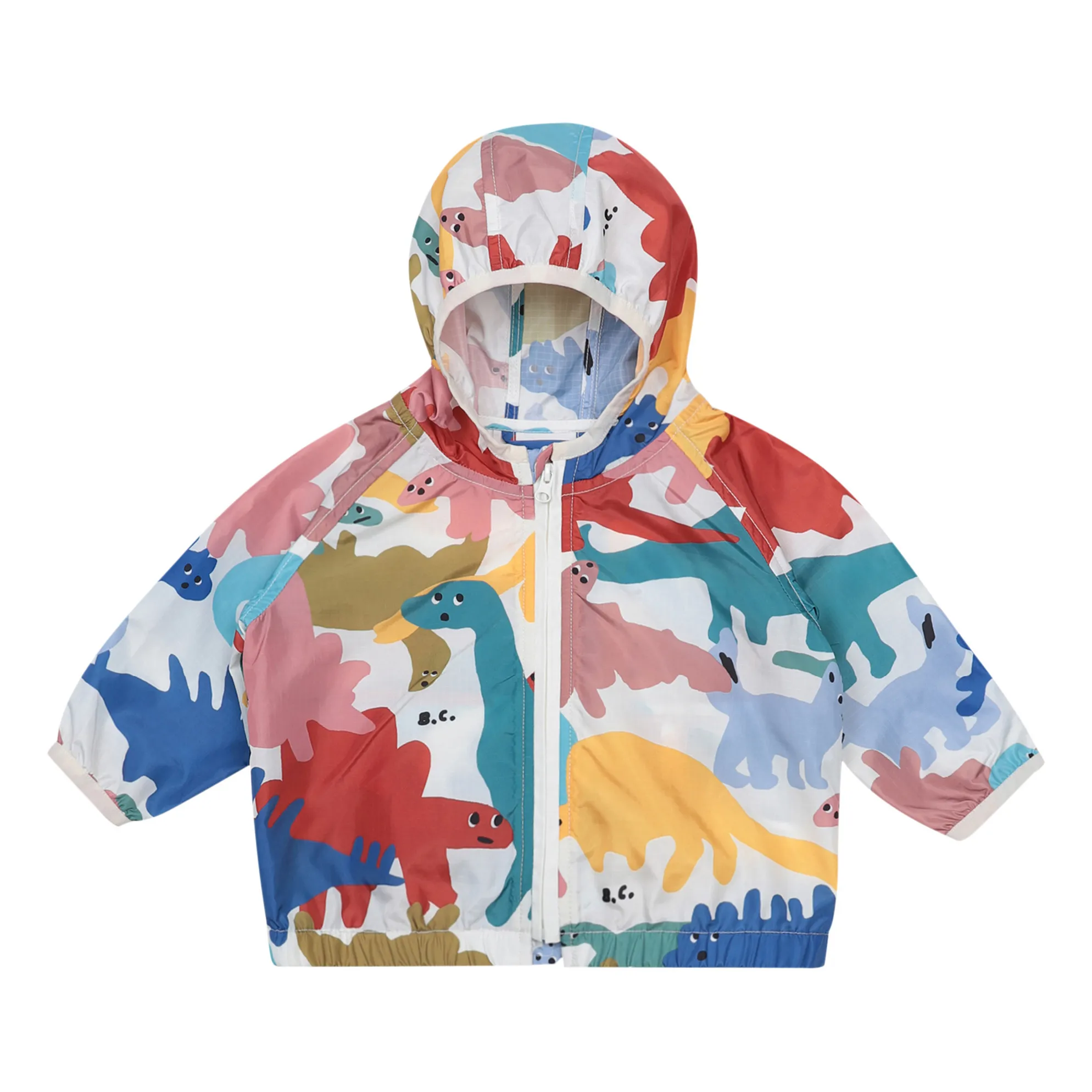 Bobo Choses Zweiseitige Regenjacke Dinos Blau Smallable
