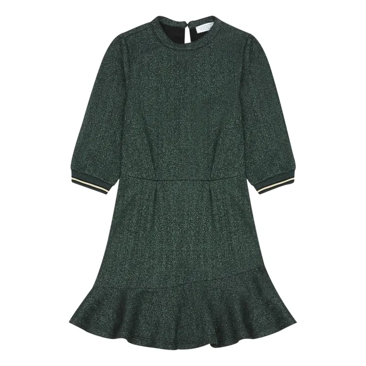 Vestido de lúrex Issor | Verde Abeto- Imagen del producto n°0