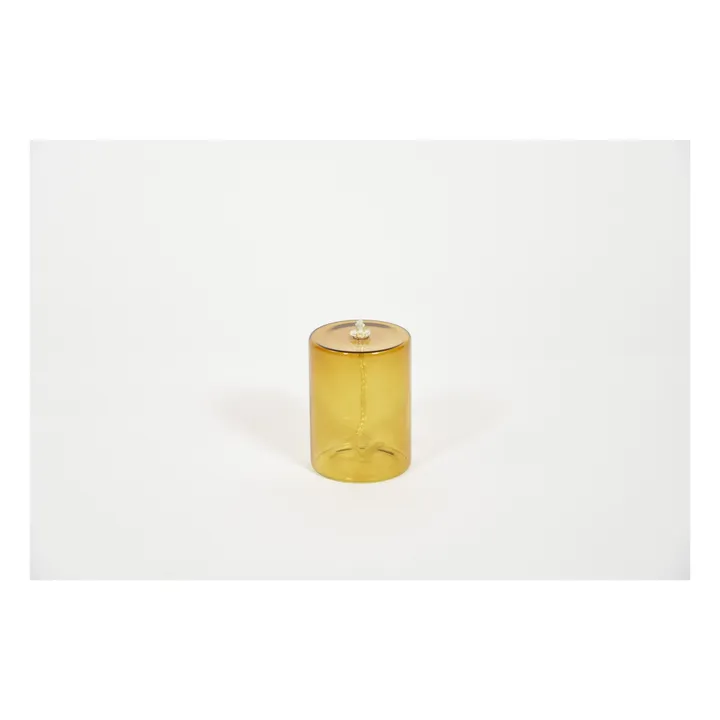 Lampe à huile en verre | Ambre- Image produit n°2