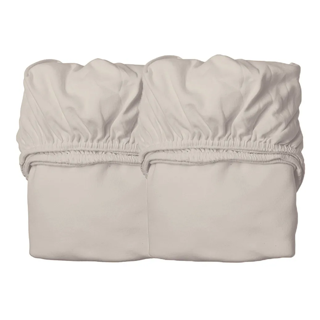 Draps-housses en coton bio - Set de 2 | Beige- Image produit n°0